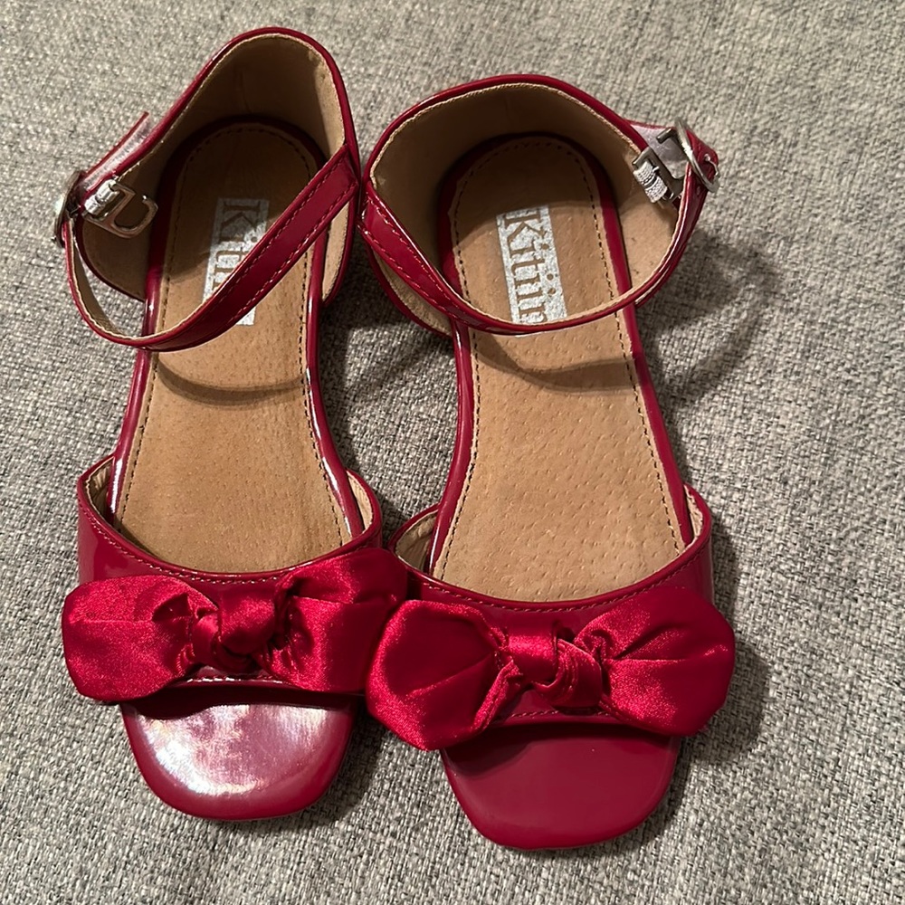 Patent red EUC worn 1x